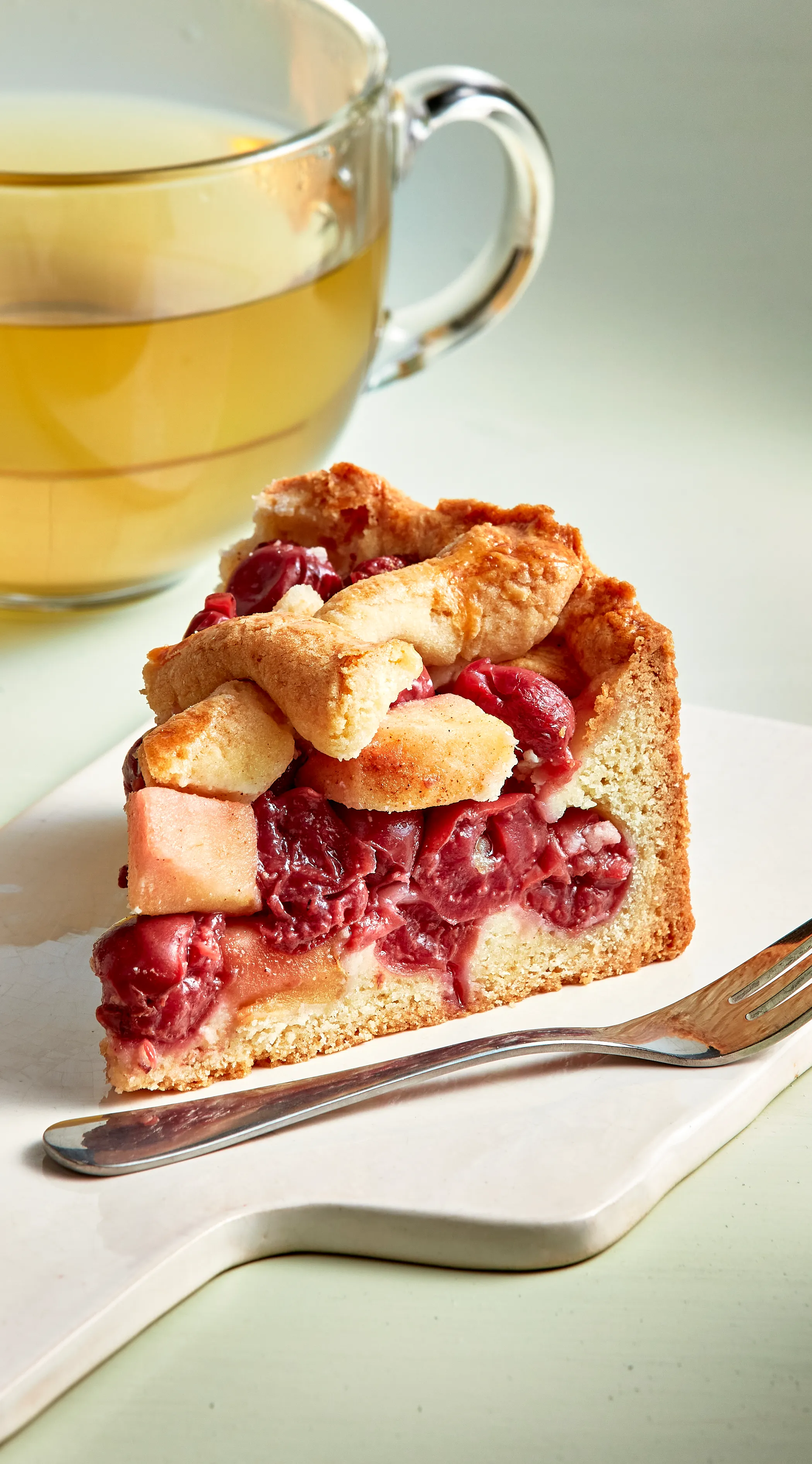 Appeltaart met abrikozenjam