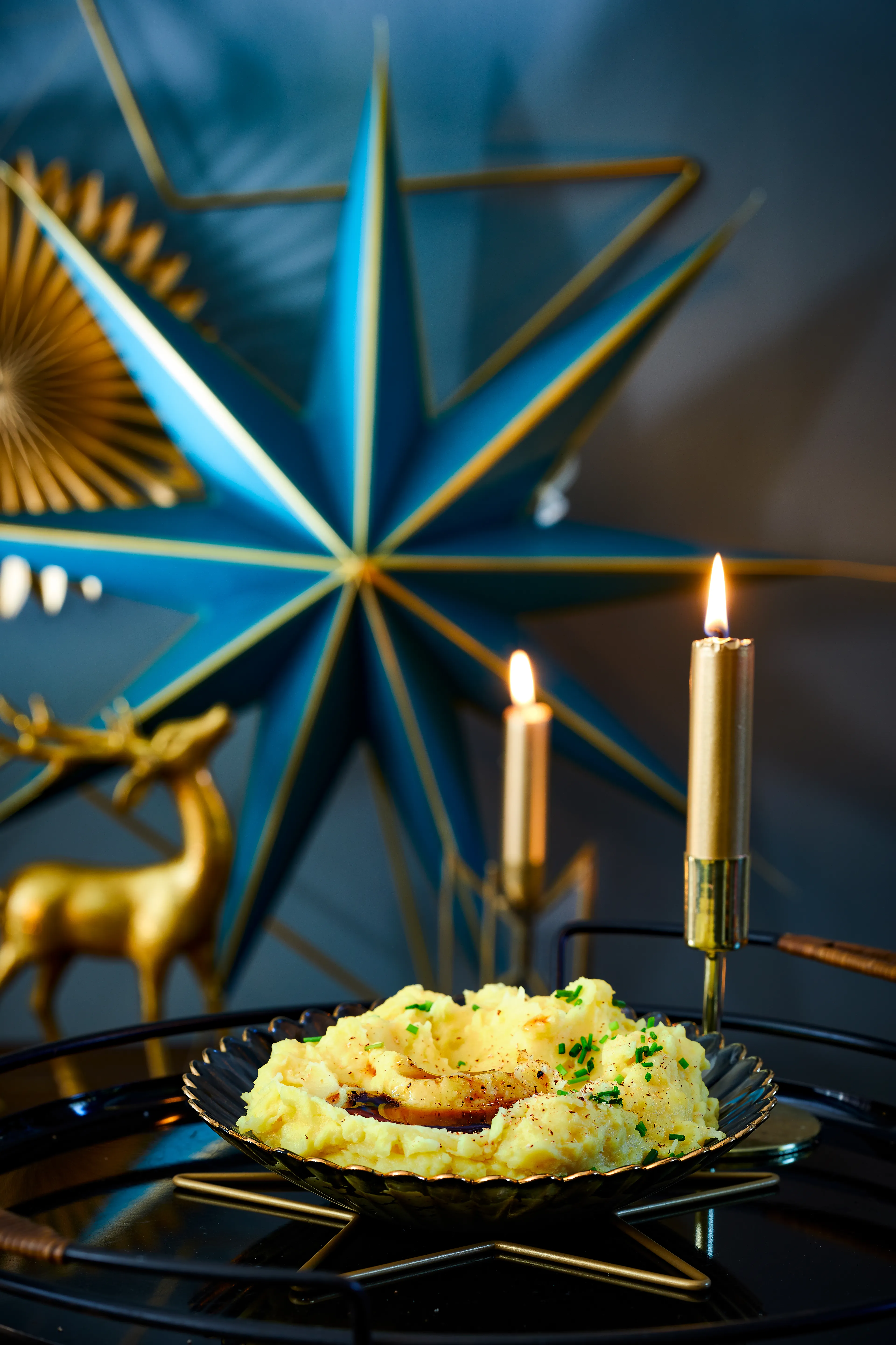 Aardappelpuree met bruine boter