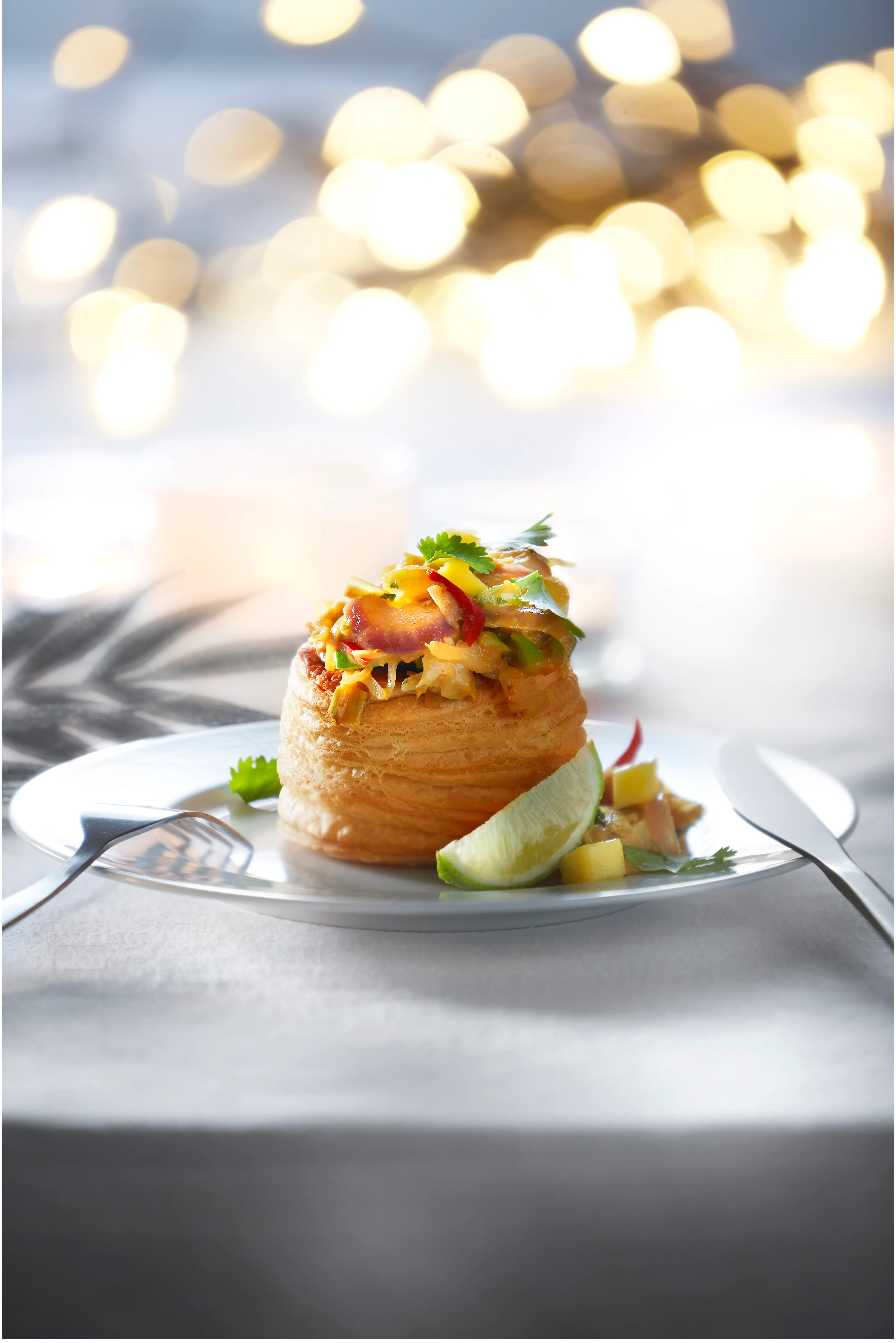 Thais groentepasteitje met mango