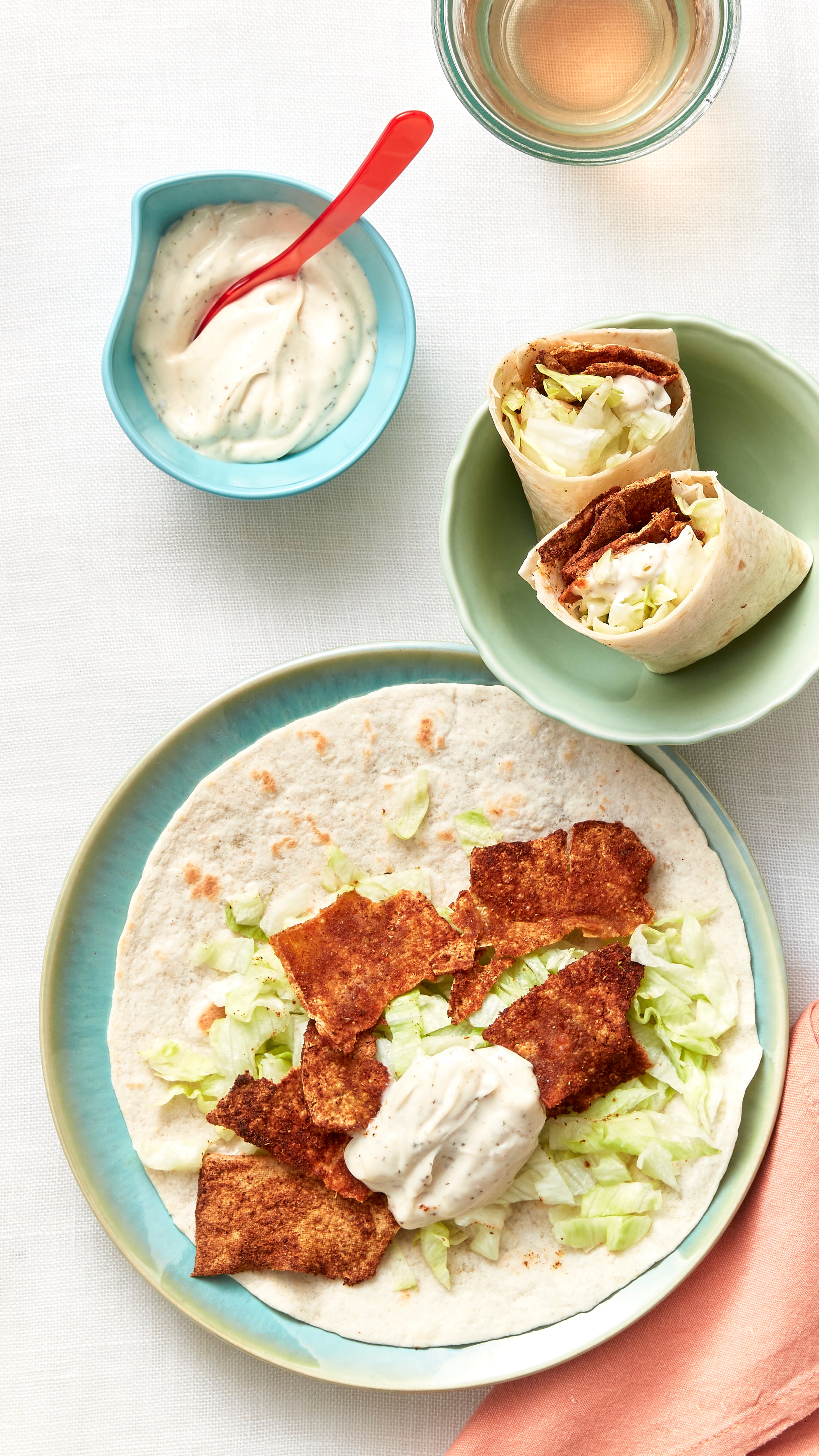 Vegetarische durum döner