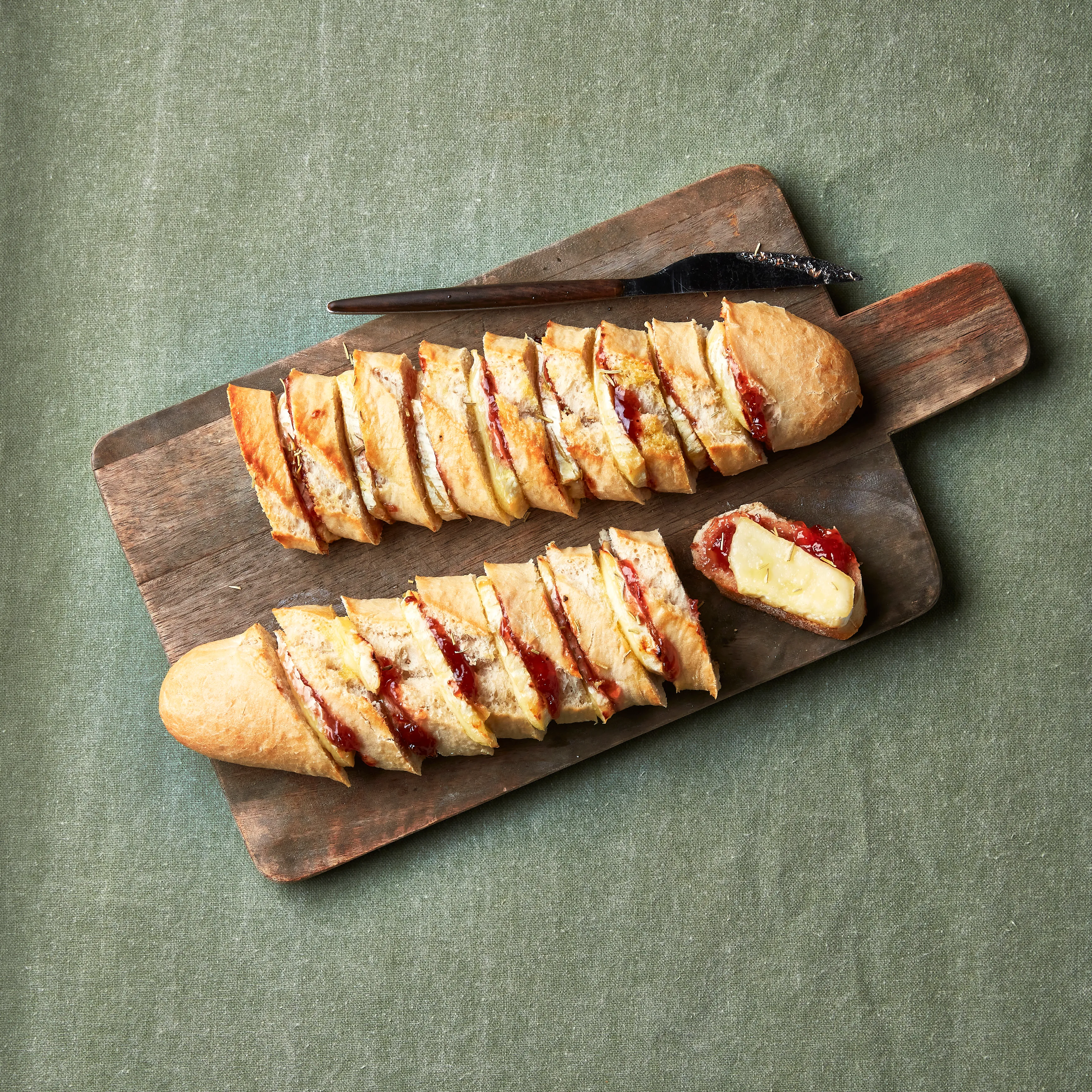 Plukbrood met gebakken brie