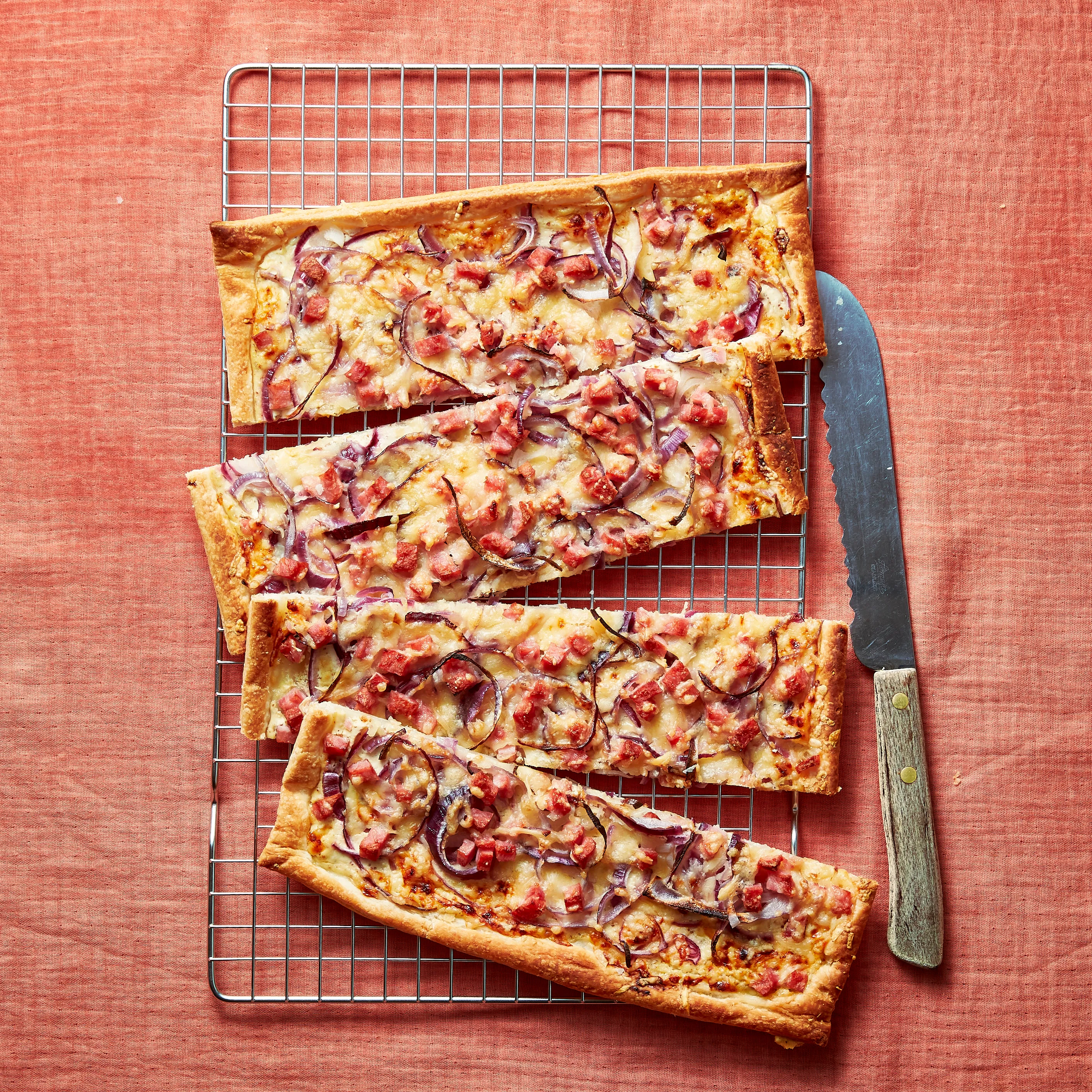 Ham en kaas plaattaart