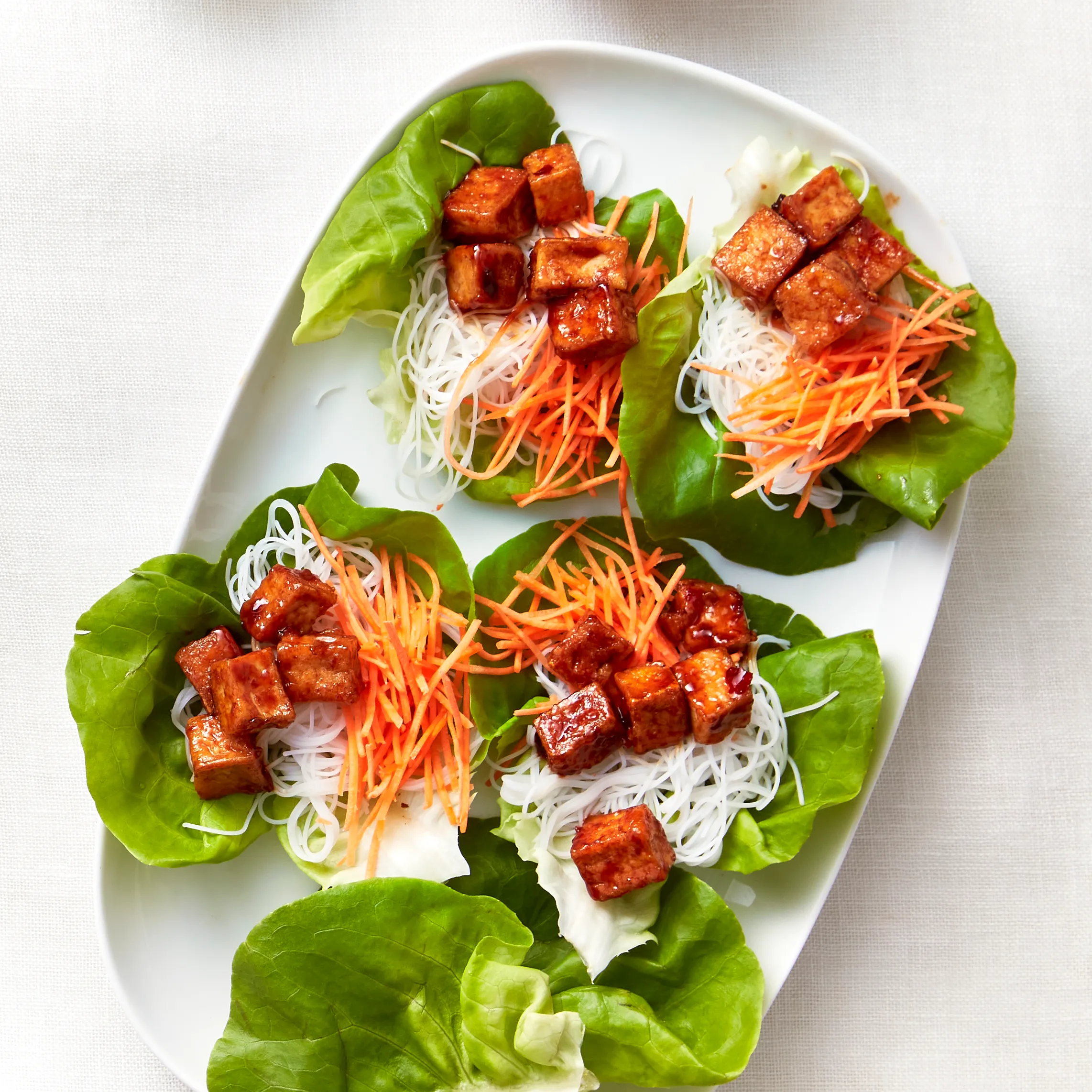 Sticky tofu met wortel en mihoen