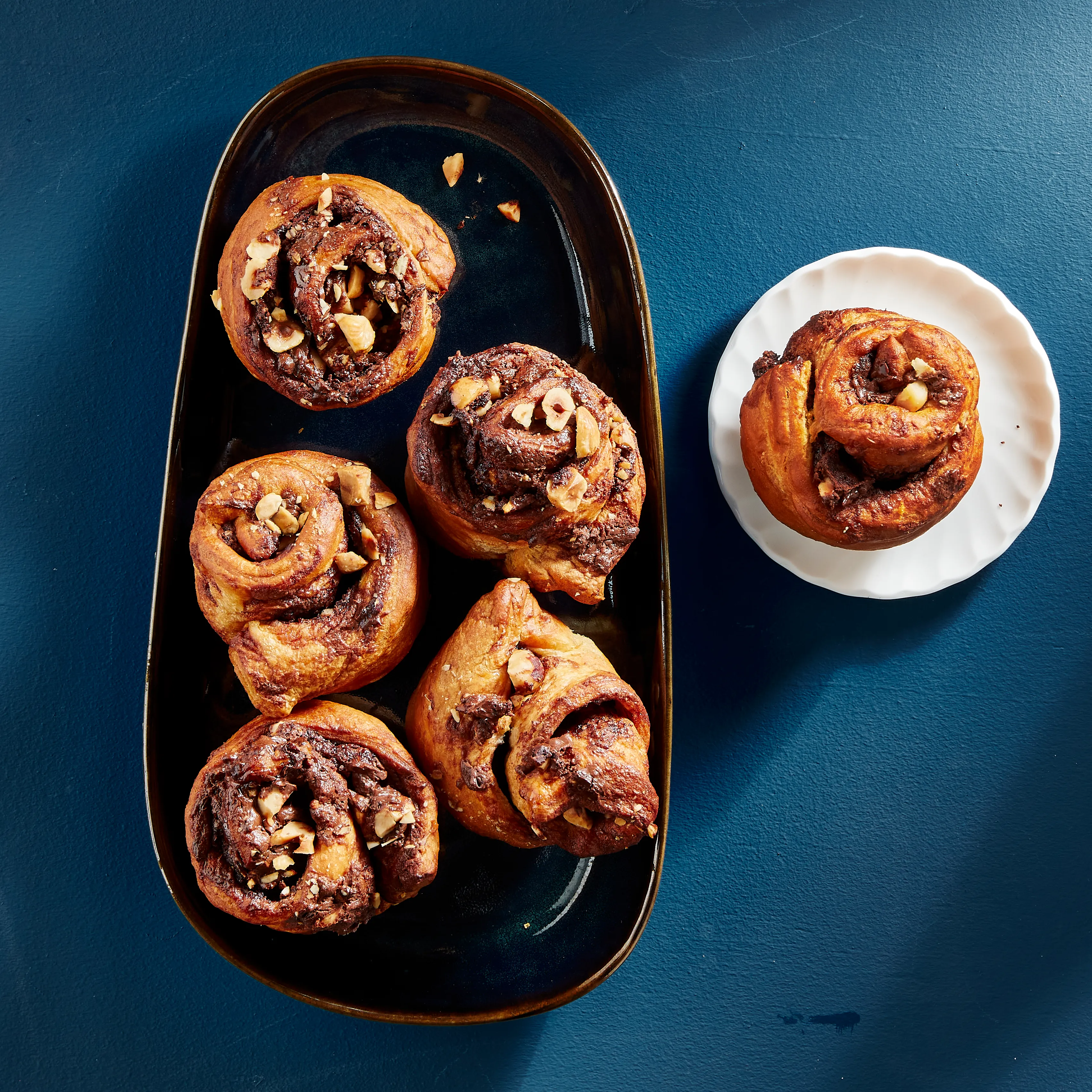 Cruffins met hazelnootpasta