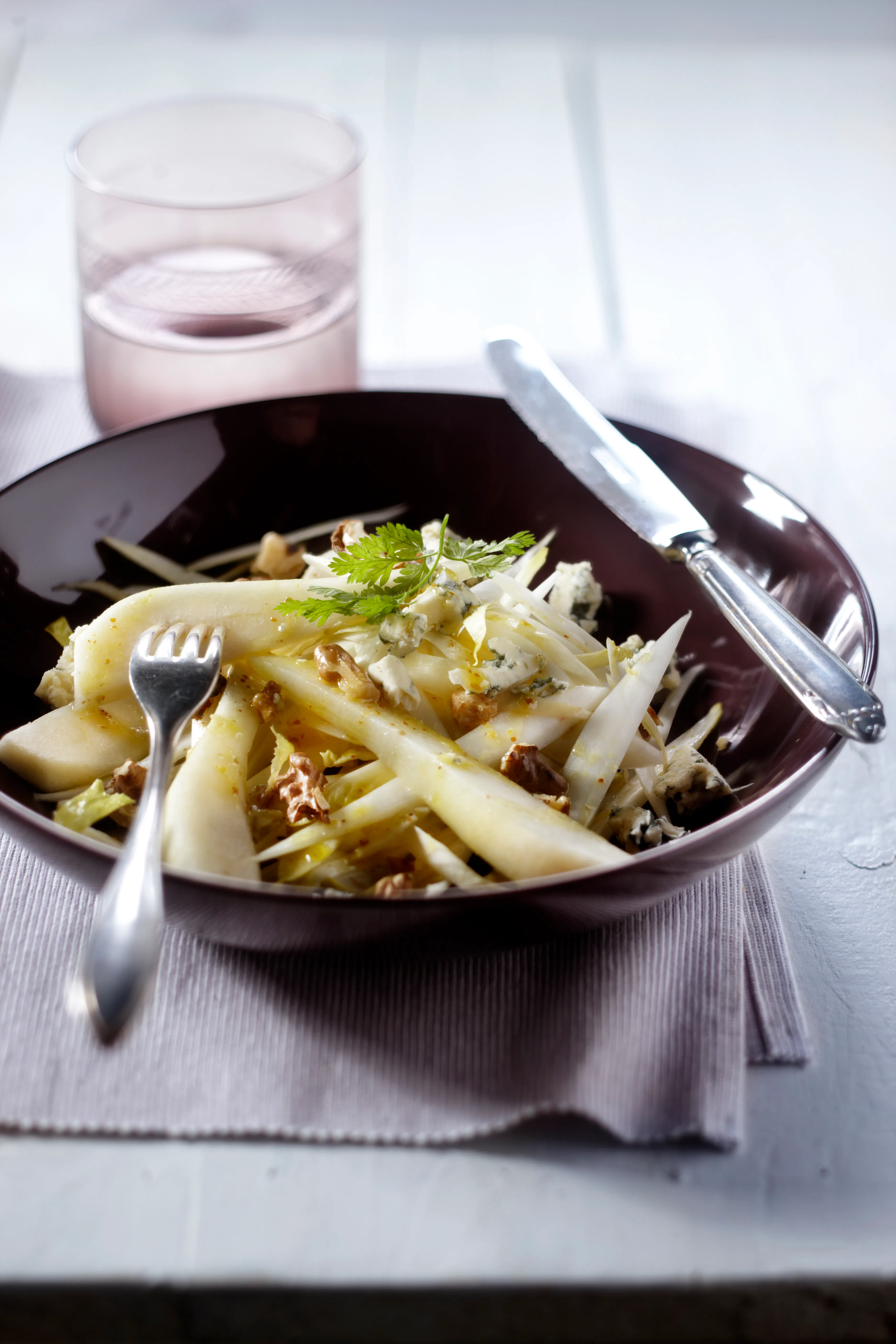 Witlofsalade met blauwe kaas