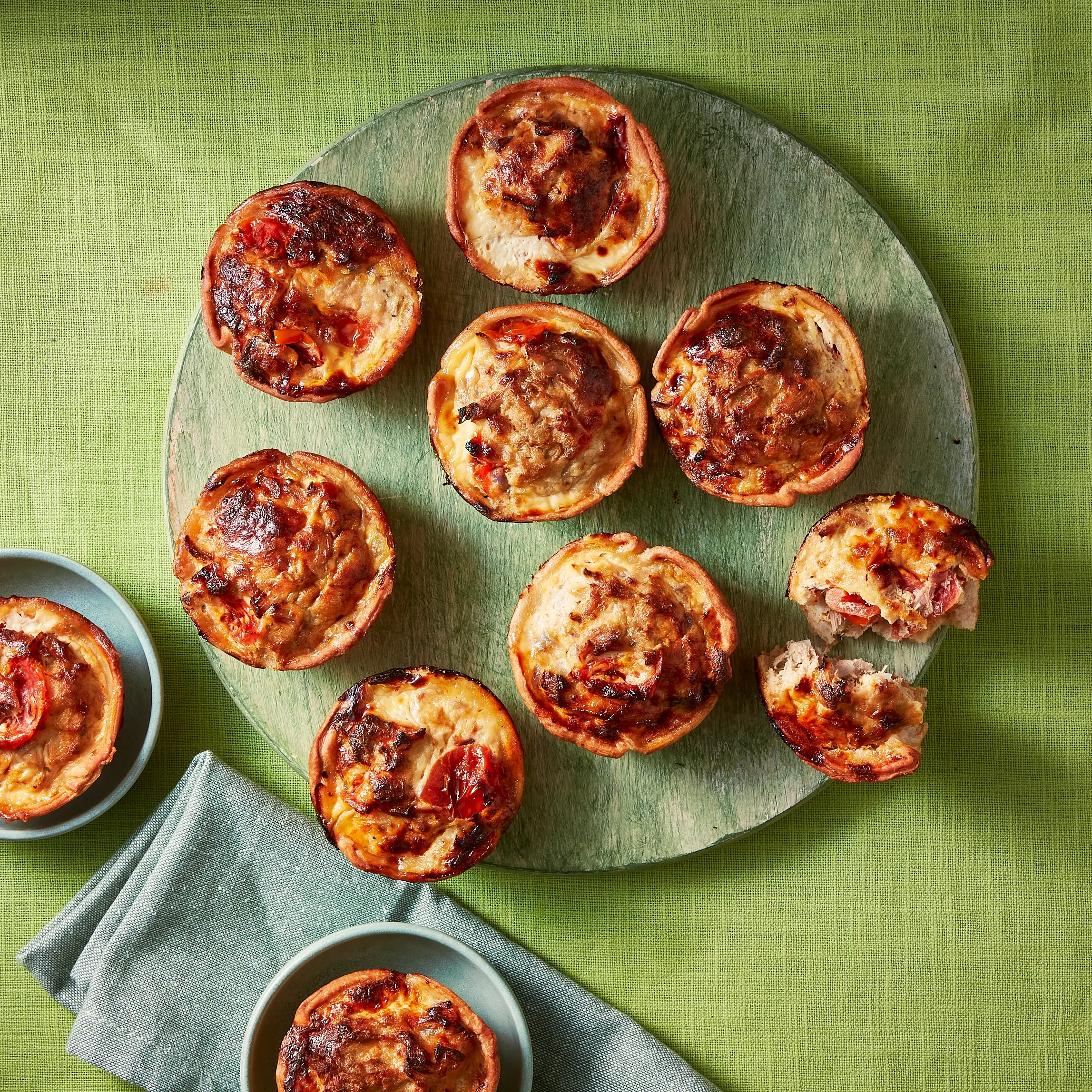 Mini-quiches met tonijn