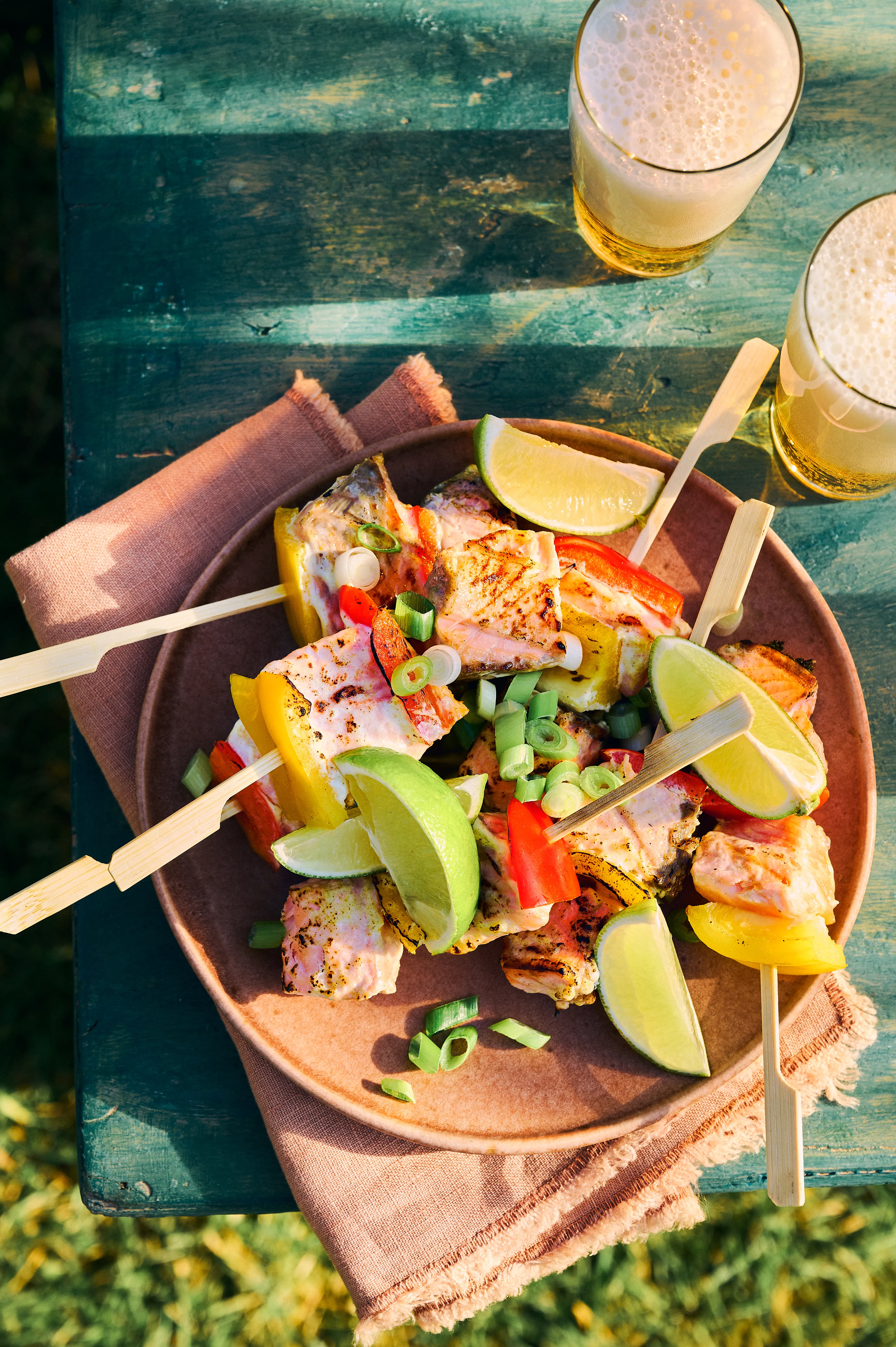 Zalm-tandoorispiesjes
