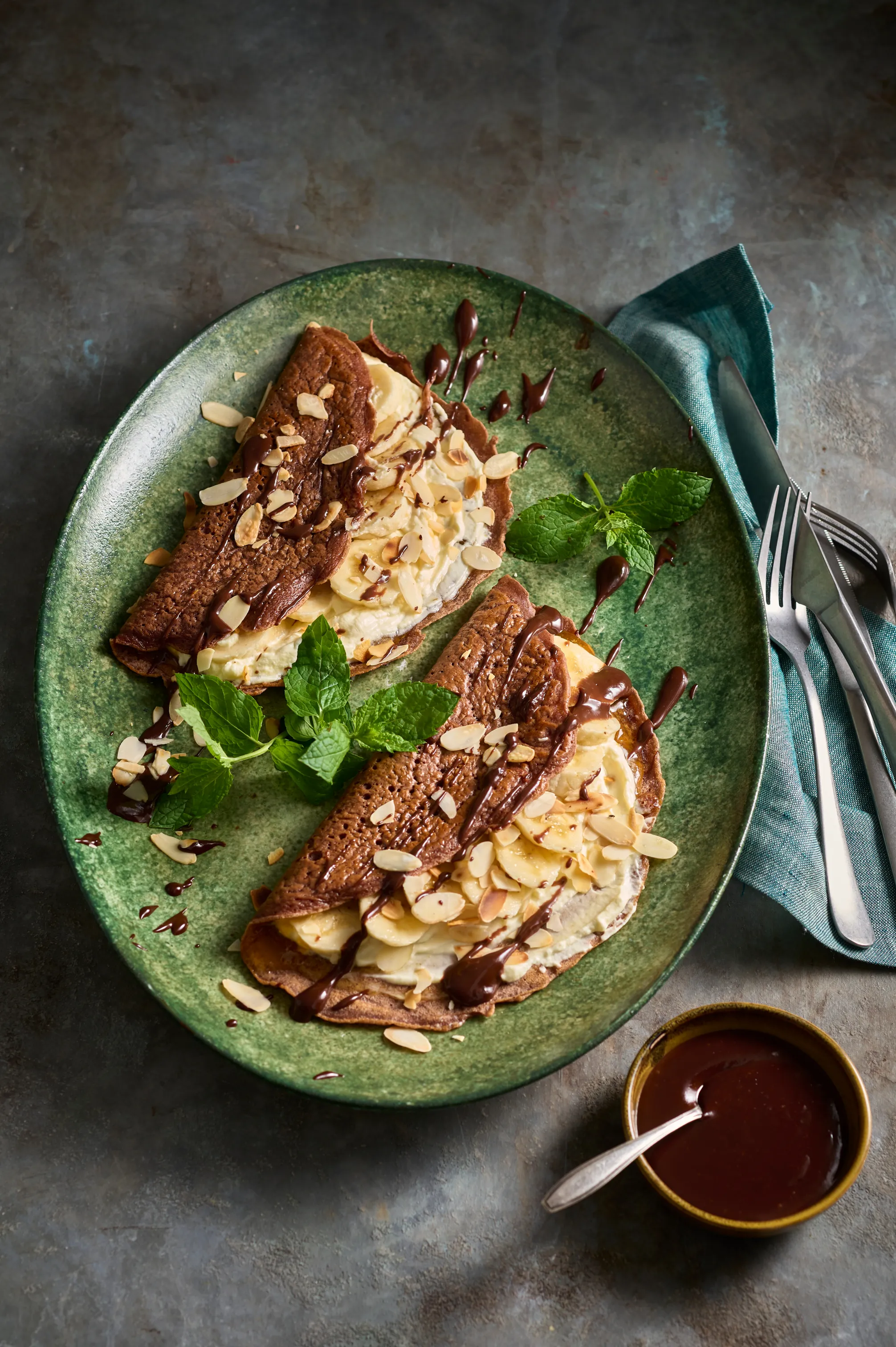 Chocoladecrêpes met banaan