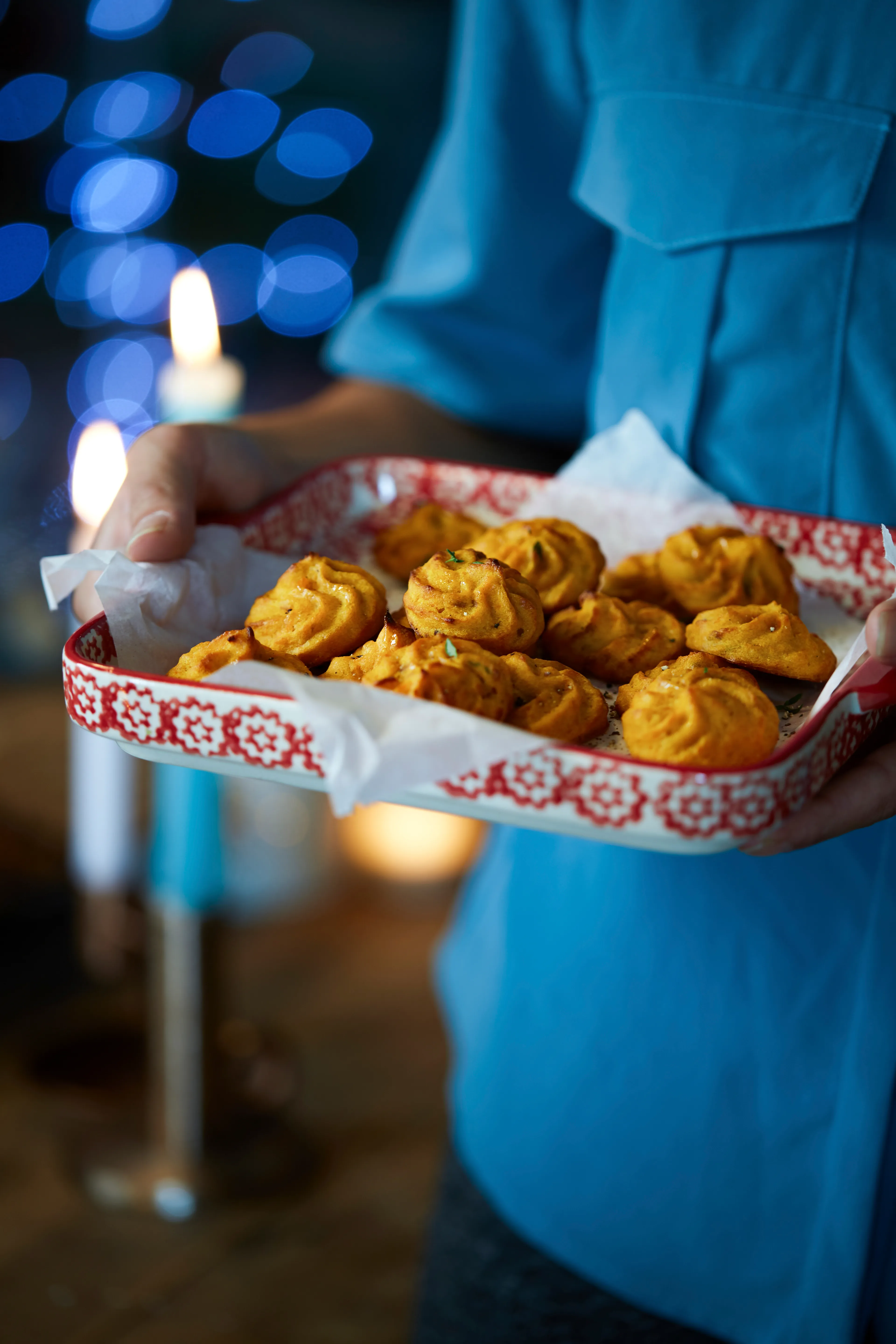 Pommes duchesses van zoete aardappel