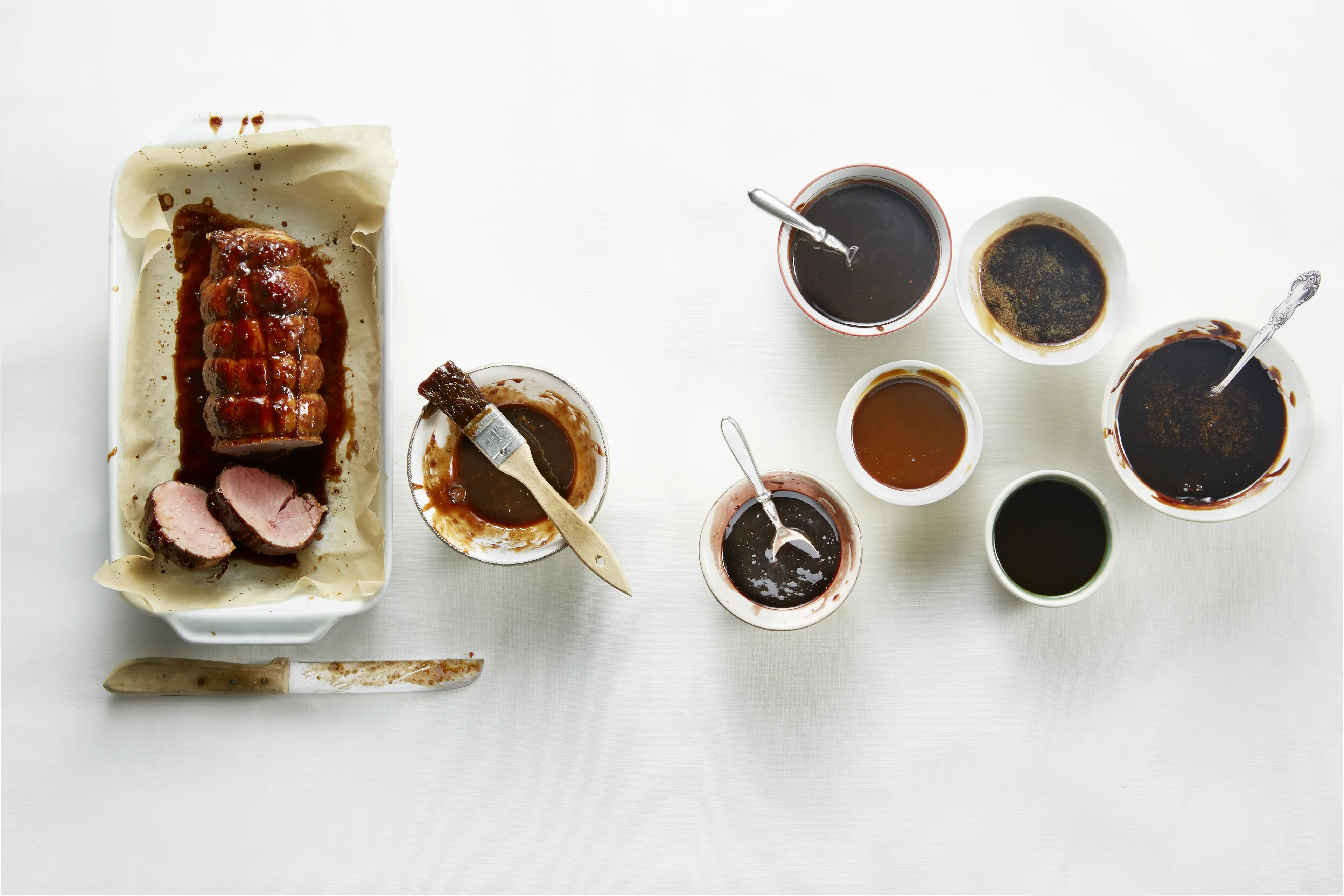 Geglaceerde varkensrollade