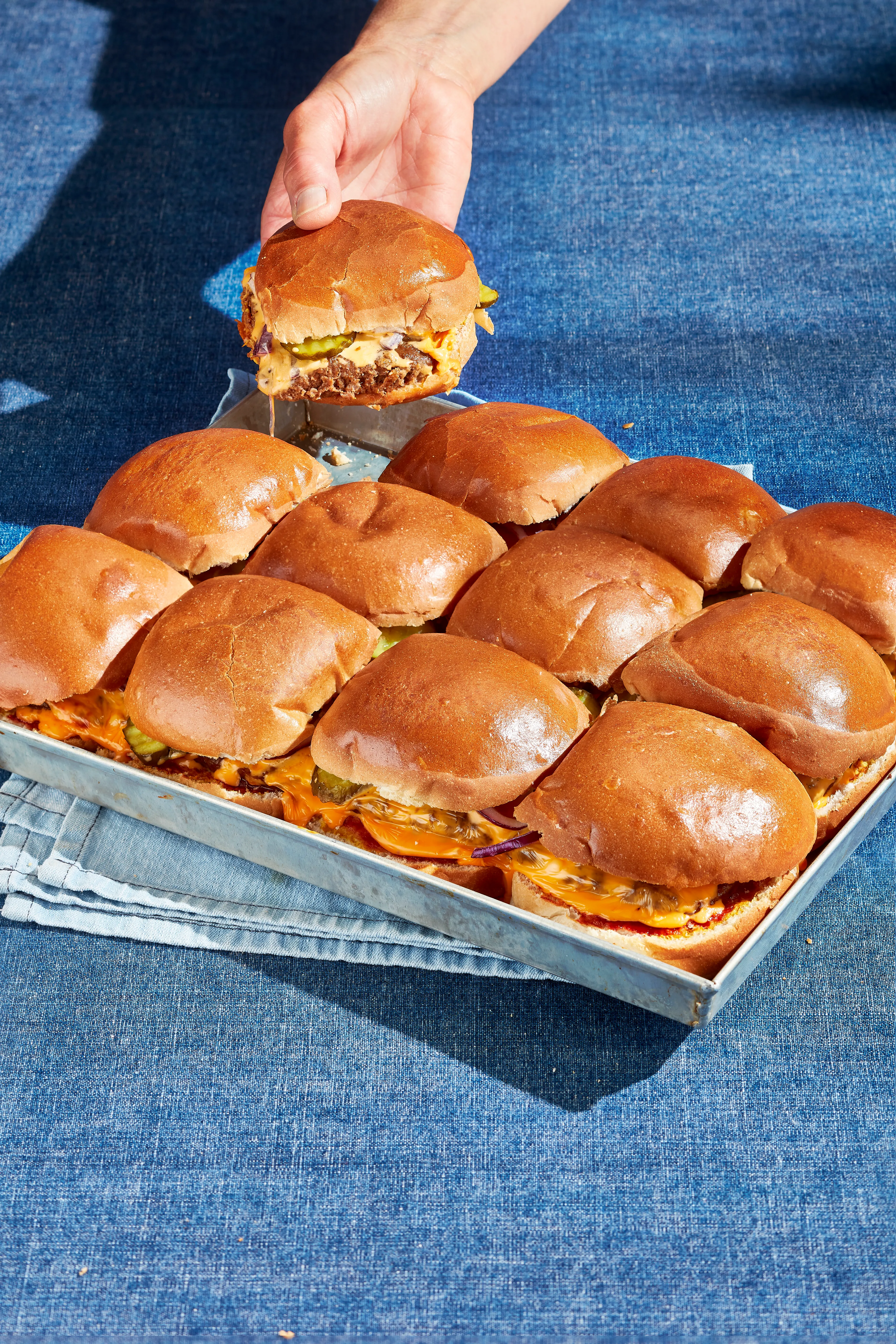 Broodje cheeseburger sliders